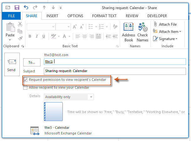 How To Ask For Accessing Other s Calendar Permission In Outlook 