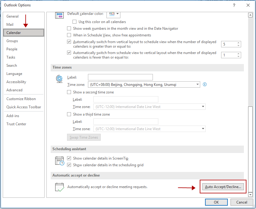 Outlook How To Automatically Accept Or Decline Meetings