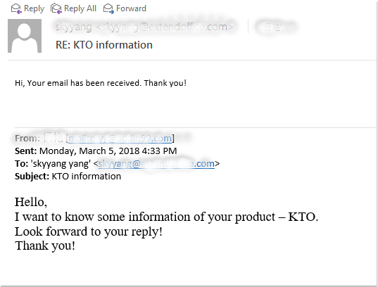 How to auto reply with original email message in Outlook?
