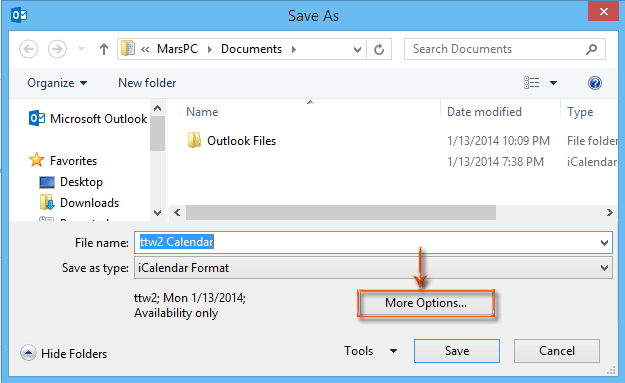 How To Convert Calendar To Icalendar File In Outlook 