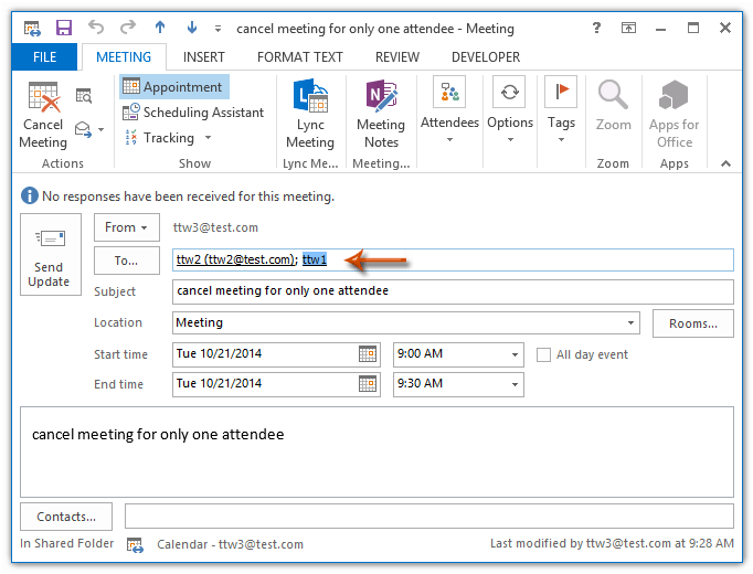 How To Cancel Meeting For One certain Attendees In Outlook 