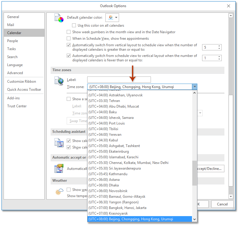 How To Change Time Zones In Outlook Calendar 
