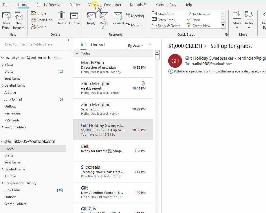 e-maily s barevným kódem dokumentu podle velikosti zprávy 01