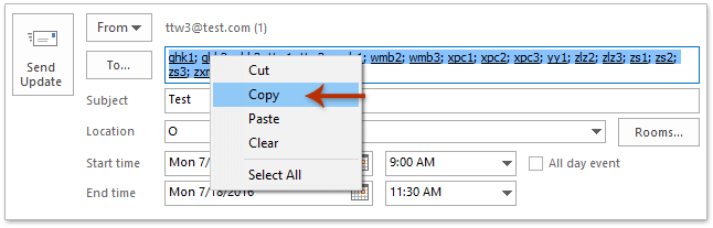 How To Copy List Of Attendees From One Meeting To Another In Outlook 
