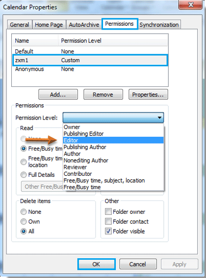 How To Allow Others To Edit Your Shared Calendar In Outlook 