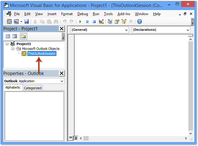 using vba to automatically bcc all emails you send in Outlook