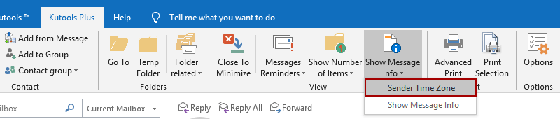 How to get sender’s time zone of a received email in Outlook?