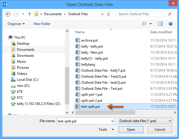 How to merge multiple archive pst files in Outlook?