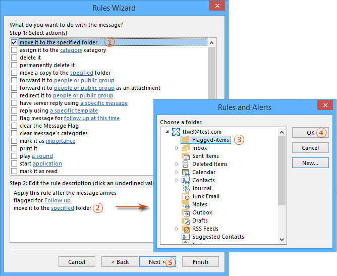 How to do not archive flagged items in Outlook?