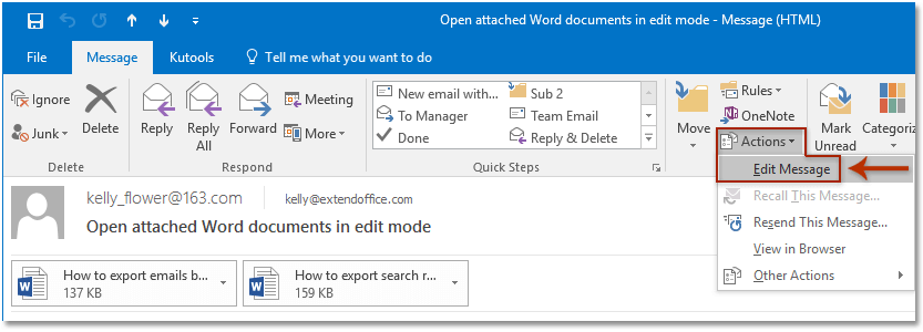How to open attachments in edit mode (not read-only/protected view) in ...
