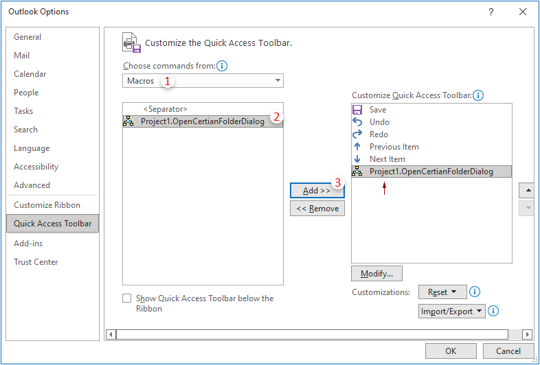 How to quickly open the file dialog box to insert an attachment in Outlook?