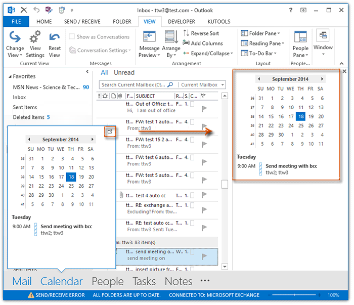 Outlook Move Mail Calendar To Bottom