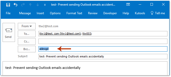 How to prevent sending emails accidentally in Outlook?