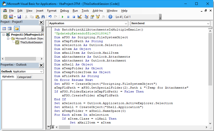 How To Only Print Attachment s From One Email Or Selected Emails In 