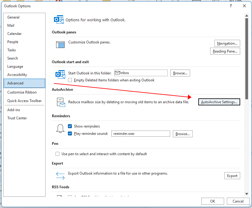 How to reduce mailbox size in Outlook?