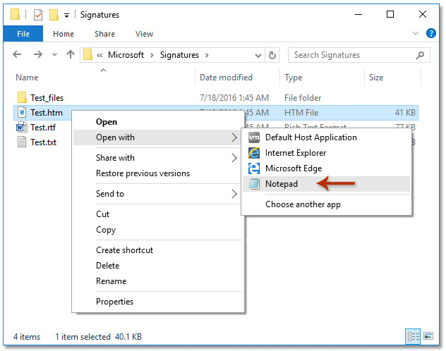 Cómo cambiar el tamaño de la imagen borrosa en la firma en Outlook?