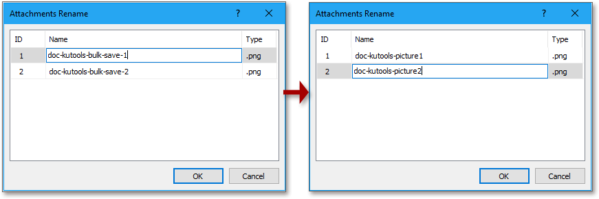 How to rename and save attachments of the email in a folder in Outlook?