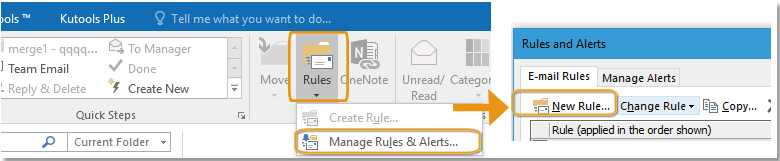 How to save one or all sent items to different folder in Outlook?