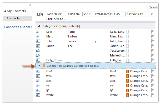 How to send an email to all contacts in category in outlook 