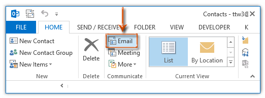 How to send an email to all contacts in category in outlook 