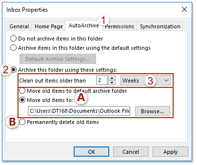 How to timed delete emails from Outlook folder?