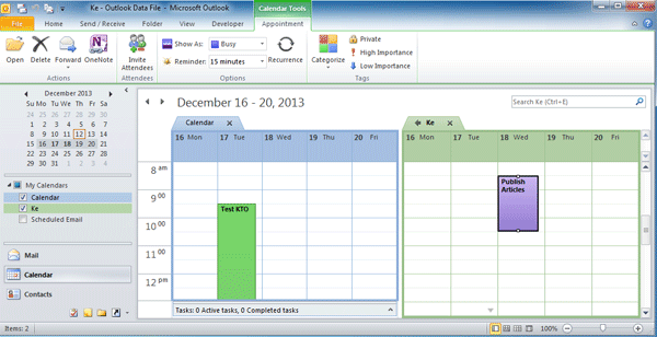 View Calendars Side By Side In Outlook 2016 For Mac Nelocrafts