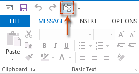 How to insert and view a ruler in Outlook?