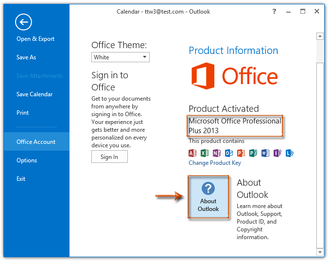 How To Determine Which Outlook Version Number I m Using 