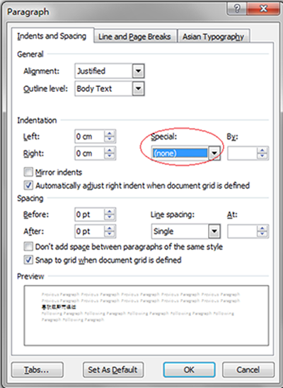 first line indent in word first line indent in word