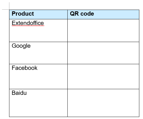 How to create a QR code in a Word document?