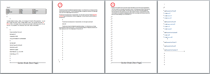 how to add page numbers to only certain pages in word