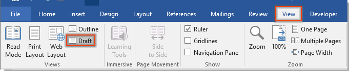 How to remove the footnote/endnote separator line in Word document?