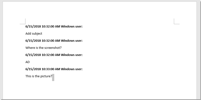 How To Export And Print Comments Only In Word
