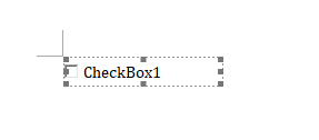 Insert an interactive and programmable checkbox (ActiveX controls) in Word