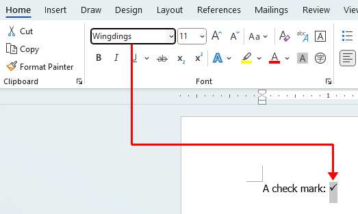 Add a check mark or tick symbol in Word (Step-by-step tutorial)