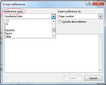 How to list all captions in word?