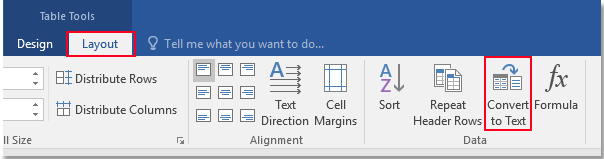 How to convert a list to table or vice versa in Word document?