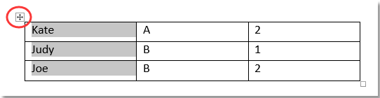 How to combine two or more tables into one in Word document?