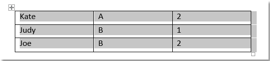 How to combine two or more tables into one in Word document?