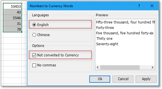 How to convert number to words in Word document?