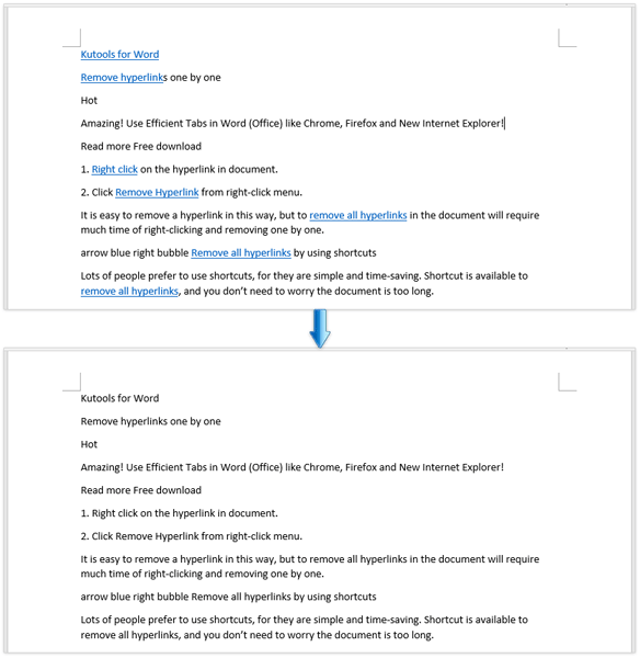 Illustration: All hyperlinks are removed