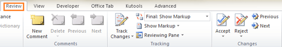 How to remove track changes from Word document?