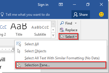 How to select multiple shapes or objects in Word?
