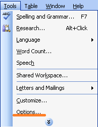 How to show or hide spaces in Word?