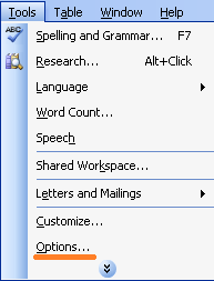 How to show or hide tab characters in Word?