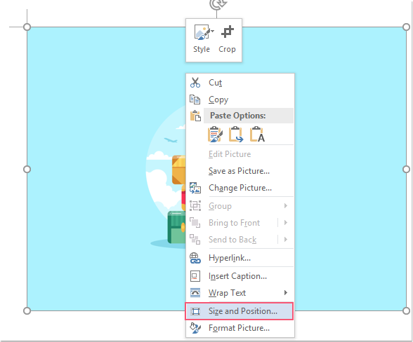 How to insert text on picture in Word document?