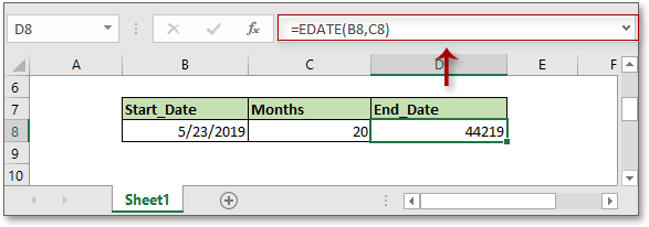 doc Monate zum Datum hinzufügen 3