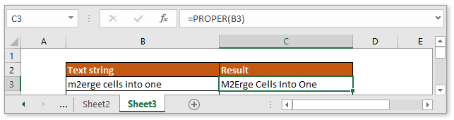 Excel Formula: Capitalize first letter of text string or each word