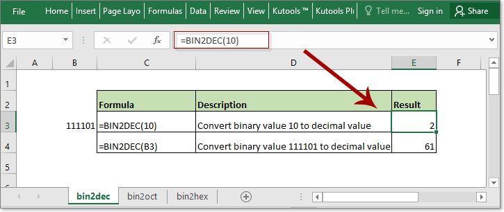 doc konvertere binær til decimal hex oktal 2