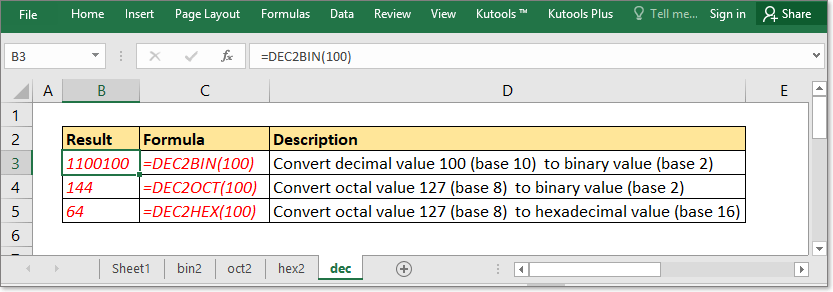 doc decimal til binær oktal hex 1